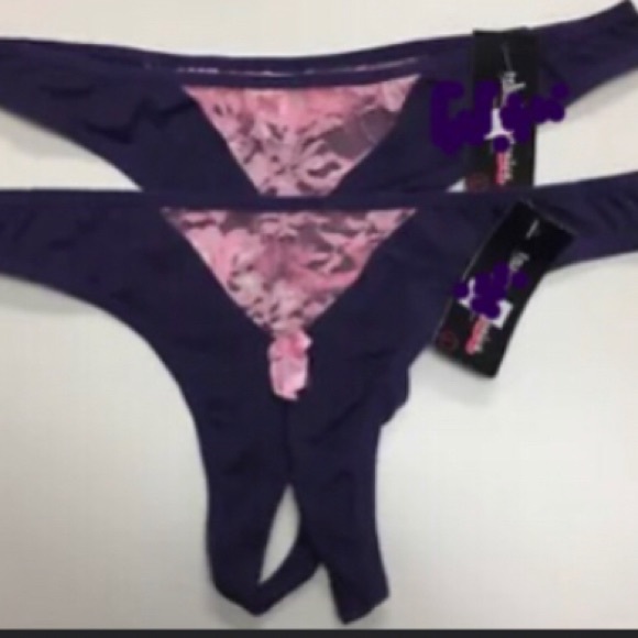 Daring Crotchless open Exposed bottom Crotchless panties Naughty Knicker unisex - Picture 10 of 16